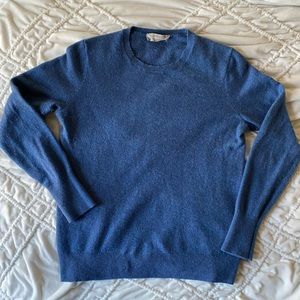 Everlane 100% Blue Cashmere Sweater